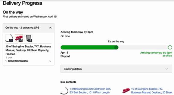 FBA系統提供強大的物流運送和實時物流追蹤