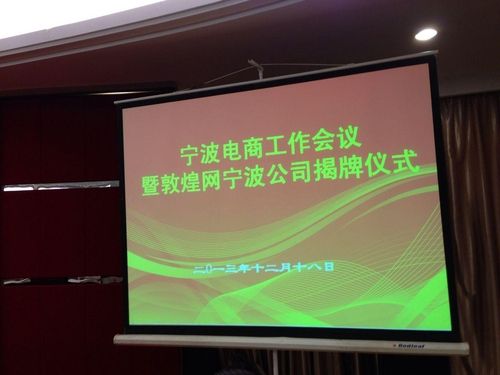 
寧波敦煌網揭牌 建立全球銷售體系