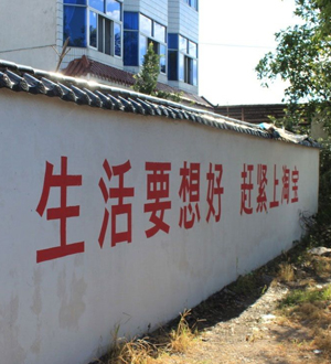 電商巨頭爆發下鄉“刷墻戰”